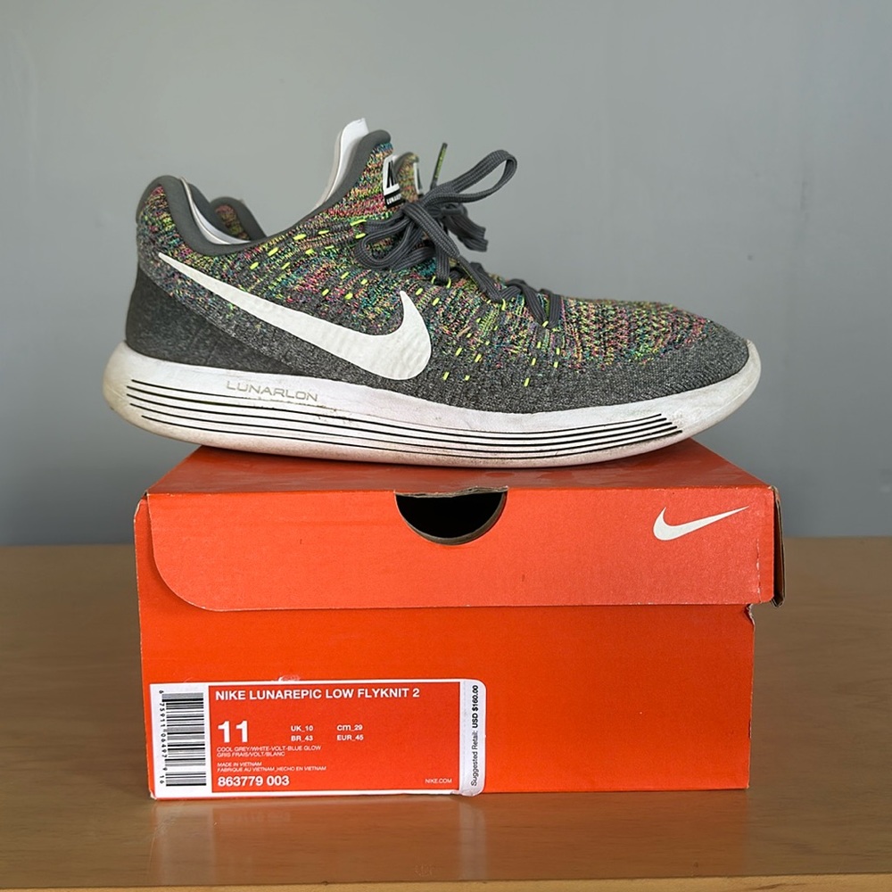 Nike Lunarepic Low Flyknit 2 Men’s sz 11 Women’s sz 12.5